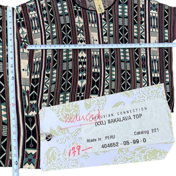 Peruvian Connection Sakalava Sweater Top NWT Sz XXL - Picture 4 of 8